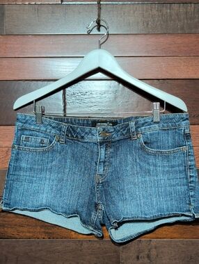 LONDONJEAN Dark Blue Denim Cutoff Women’s Shorts
